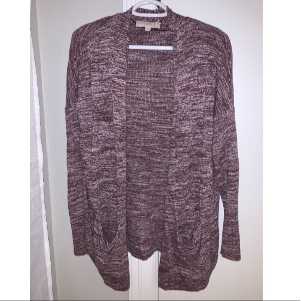 Ann Taylor Loft - Burgandy Cardigan